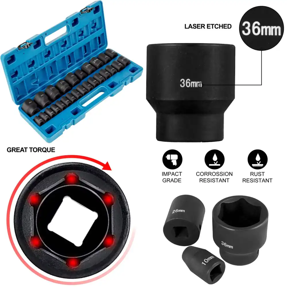 Jeu de douilles à chocs métriq - Industrial Laser Repair avis et prix